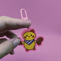 LADs Plush Acrylic Keychain (Happy Snowman) - Thumbnail 4