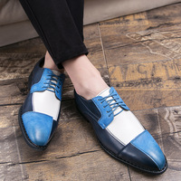 Casual leather shoes men's retro hairstylist business brogues shoes  3 colors - Thumbnail 5