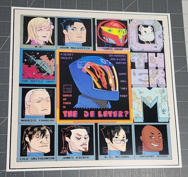 Metroid - Other M Characters - 10"x10" Art print