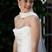 Sexy Satin Wedding Dress, Satin Bridal Dress Bridal Gown - Thumbnail 2