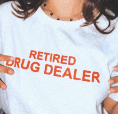Free Shipping-RETIRED DRUG DEALER TEE