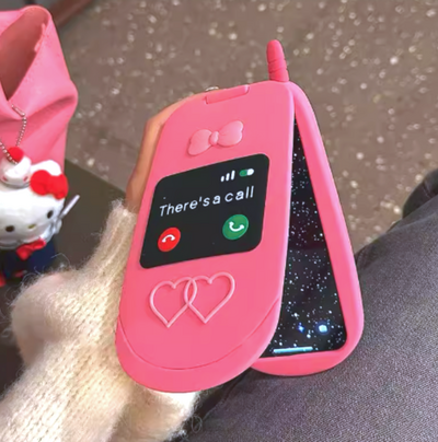 RETRO PINK MIRROR PHONE CASE