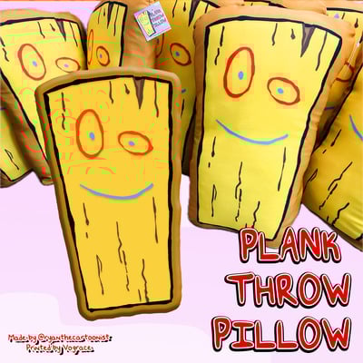 Plank throw pillow