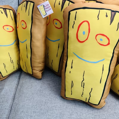 Plank throw pillow