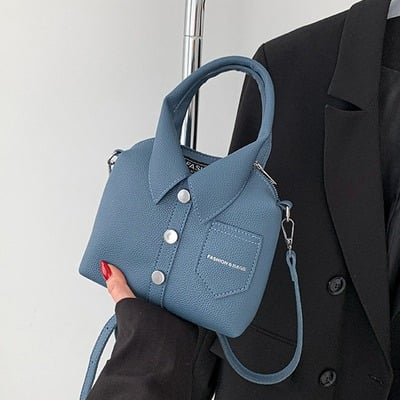 Unique design pu square compact shoulder and crossbody bags 