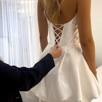 2025 Mini Bridal Gown for Informal Wedding Party - Thumbnail 1
