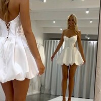 2025 Mini Bridal Gown for Informal Wedding Party - Thumbnail 4