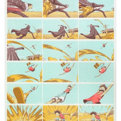 One piece individual contact sheet