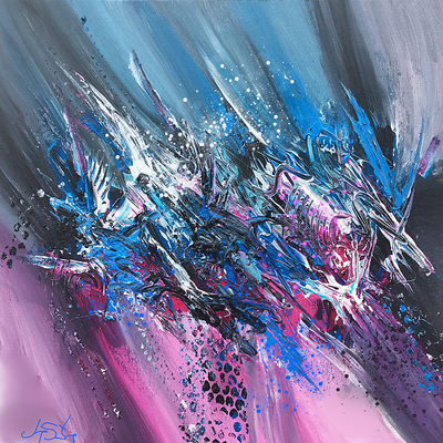 Luminous Chaos Abstract Art Print