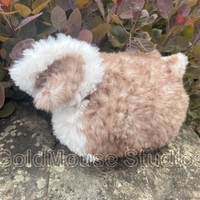 Brown/white Fluffy Amigarumi Pomeranian - Thumbnail 2