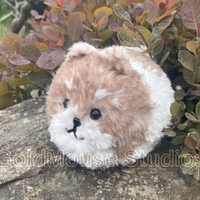 Brown Parti Fluffy Amigarumi Pomeranian - Thumbnail 2