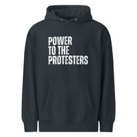 Power to the Protesters Hoodie Social Justice Activist Unisex Premium Mid-Weight Statement Hoodies Hooded Sweatshirt  - Thumbnail 4