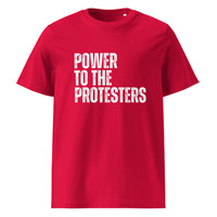 Power to the Protesters Unisex 100% Organic Cotton T-Shirt Social Justice Activist Protest Graphic Tees - Thumbnail 8