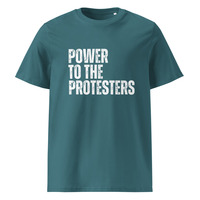 Power to the Protesters Unisex 100% Organic Cotton T-Shirt Social Justice Activist Protest Graphic Tees - Thumbnail 12