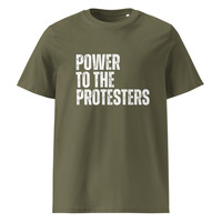 Power to the Protesters Unisex 100% Organic Cotton T-Shirt Social Justice Activist Protest Graphic Tees - Thumbnail 16