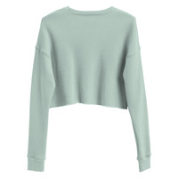 In My Activist Era Womens Cropped Crew Neck Crop Sweatshirt - Thumbnail 5