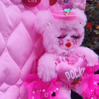 Pink Pocky Club Bag Charm - Thumbnail 1