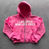 I LIKE GIRLS WHO LIKE GIRLS ZIP HOODIE - Thumbnail 4
