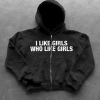 I LIKE GIRLS WHO LIKE GIRLS ZIP HOODIE - Thumbnail 5