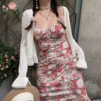 Summer vacation casual sexy hip long skirt dress - Thumbnail 5