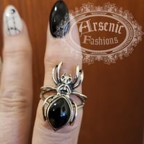 Silver Spider Poison Ring