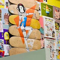 Art Skateboard Painting by Kike Yido "CYBORG UP05"  - Thumbnail 5