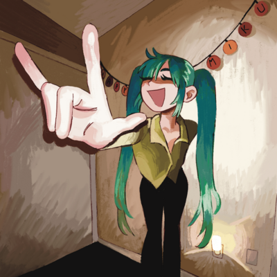 Miku at a party print *on sale*