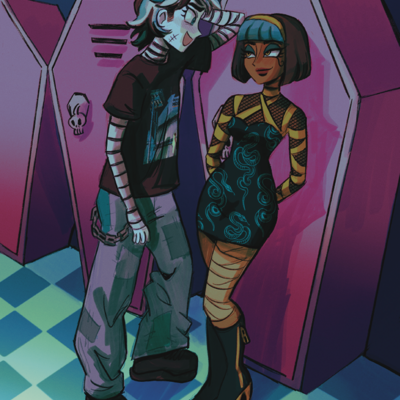 Flirting clankie print