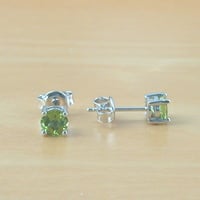 BOXED GIFT SET/Sterling Silver Peridot Star Pendant & Chain/Peridot Necklace/Peridot Jewellery/Peridot Jewelry/Peridot Earrings/August - Thumbnail 6