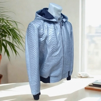 Snakeskin Hoodie Varsity Jacket - Thumbnail 2