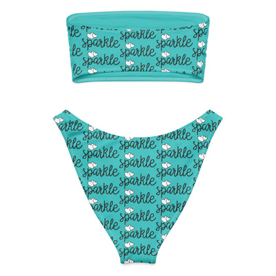 Teel sparkle bandeau bikini