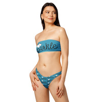 Terk Blue sparkle bandeau bikini - Thumbnail 1