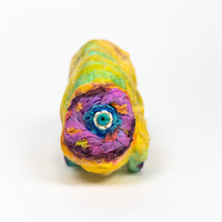 Original Clay Sculpture Artwork - The Animal Grazing on Grass [#SS25SC002] 2025 - Thumbnail 1