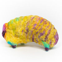 Original Clay Sculpture Artwork - The Animal Grazing on Grass [#SS25SC002] 2025 - Thumbnail 2