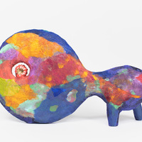 Original Clay Sculpture Artwork - The Animal Basking in the Moonlight [#SS25SC004] 2025 - Thumbnail 3