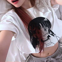 CRYING SMILE ANIME TEE - Thumbnail 2