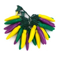 Chili pepper string lights - LED 50 lights - Fiesta Style - mixed colors - recreation old styles FREE SHIP - USA MADE - Thumbnail 2