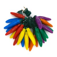 Chili pepper string lights - LED 50 lights - Fiesta Style - mixed colors - recreation old styles FREE SHIP - USA MADE - Thumbnail 5