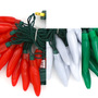 Chili pepper string lights - LED 50 lights - Fiesta Style - mixed colors - recreation old styles FREE SHIP - USA MADE-2