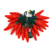 Chili pepper string lights - LED 50 lights - Fiesta Style - mixed colors - recreation old styles FREE SHIP - USA MADE - Thumbnail 8