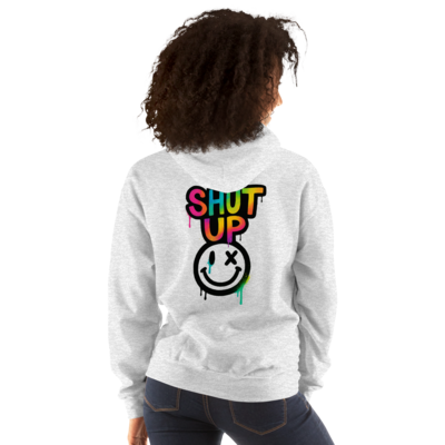 Shut up hoodie – graffiti mood