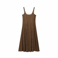 Temperament Retro Polka Dot Sling Flute Dress - Thumbnail 1