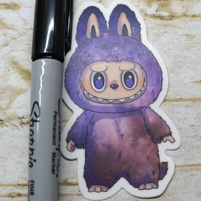 Purple lafufu sticker
