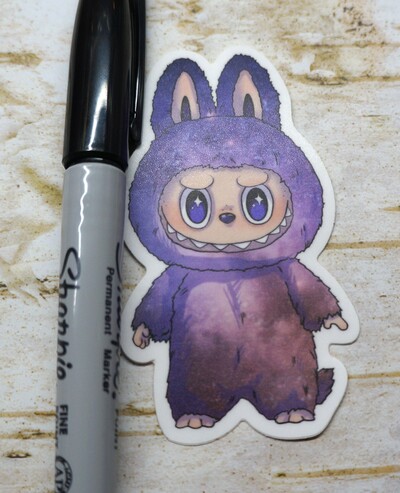 Purple Lafufu sticker