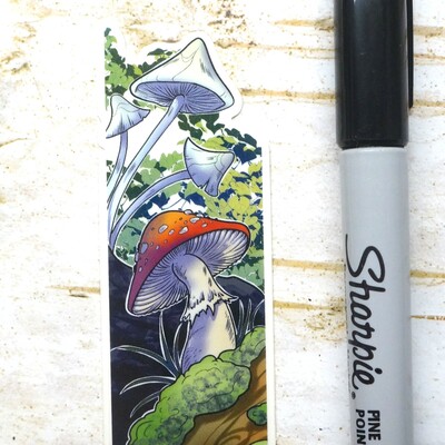 Mushroom old growth notation sticker