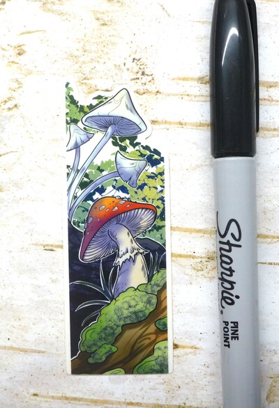 Mushroom old growth notation sticker