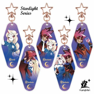 Hazbin hotel -starlight series (bonded acrylic keychain)