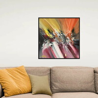 Radiant Cascade Abstract Art Print - Thumbnail 1