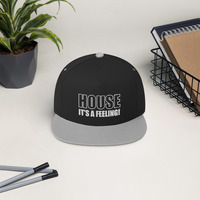 House is a feeling Flat Bill Cap - Thumbnail 1