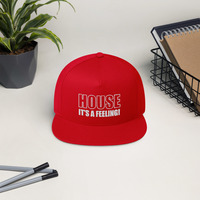 House is a feeling Flat Bill Cap - Thumbnail 4